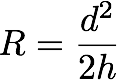 Equation for the radius of the earth Equation for the radius of the earth